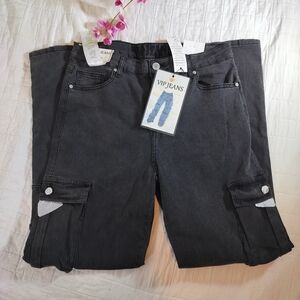 & Other Stories Black Cargo Pants